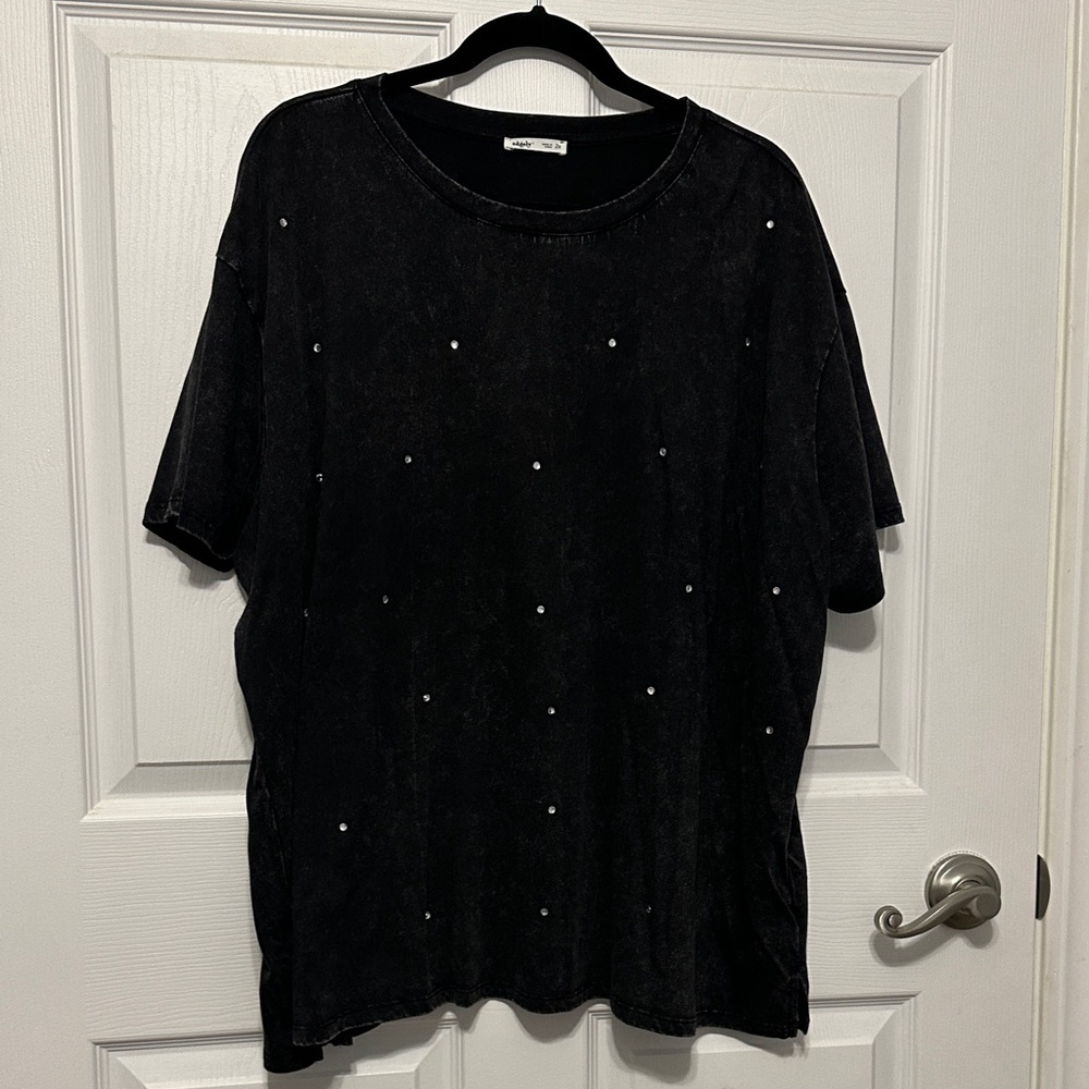 Black Studded T-Shirt